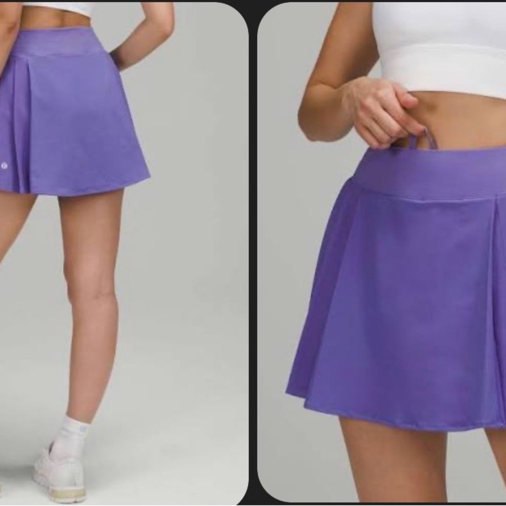 Lululemon Side Pleat High Rise Skirt